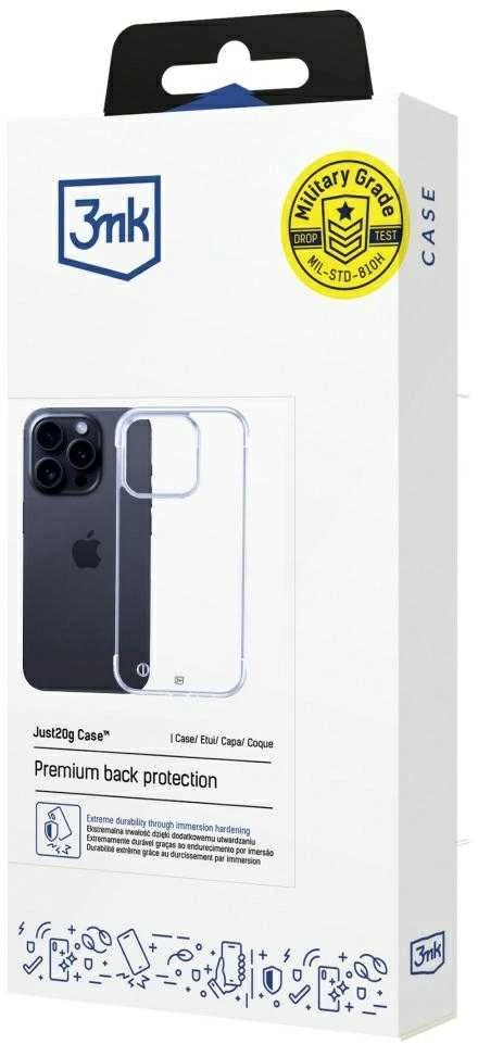 Apple iPhone 16 Pro - 3mk Just20g skaidrus dėklas