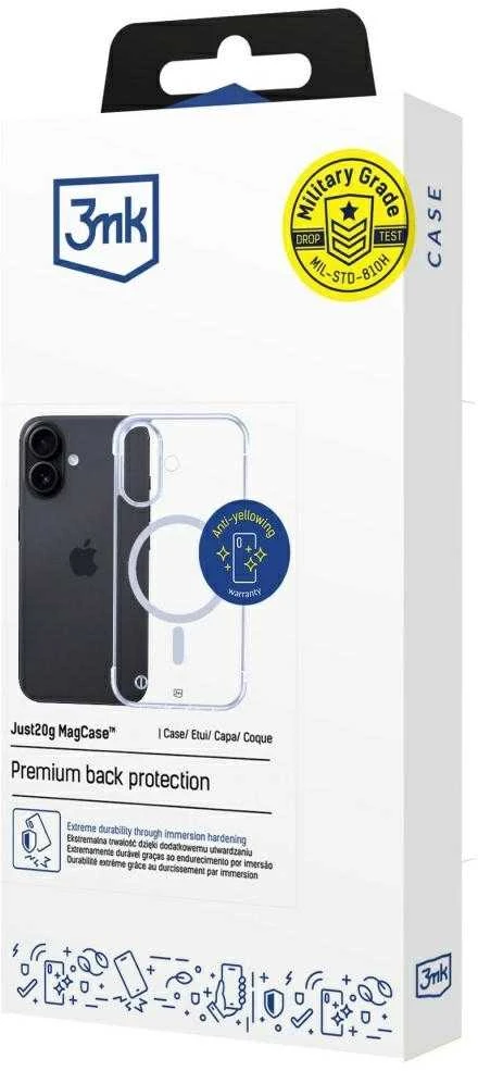 Dėklas 3Mk Apsauginis 3mk Just20g MagCase iPhone 17 - skaidrus