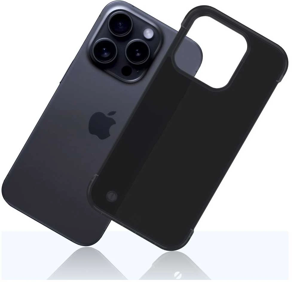 3Mk Protection 3mk Just20g matinis dėklas, skirtas iPhone 16 Pro – matinės juodos spalvos