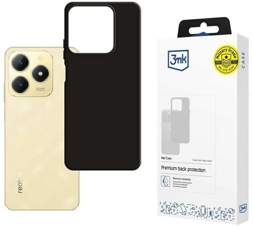 3mk matinis dėklas Realme C61 - Juodas
