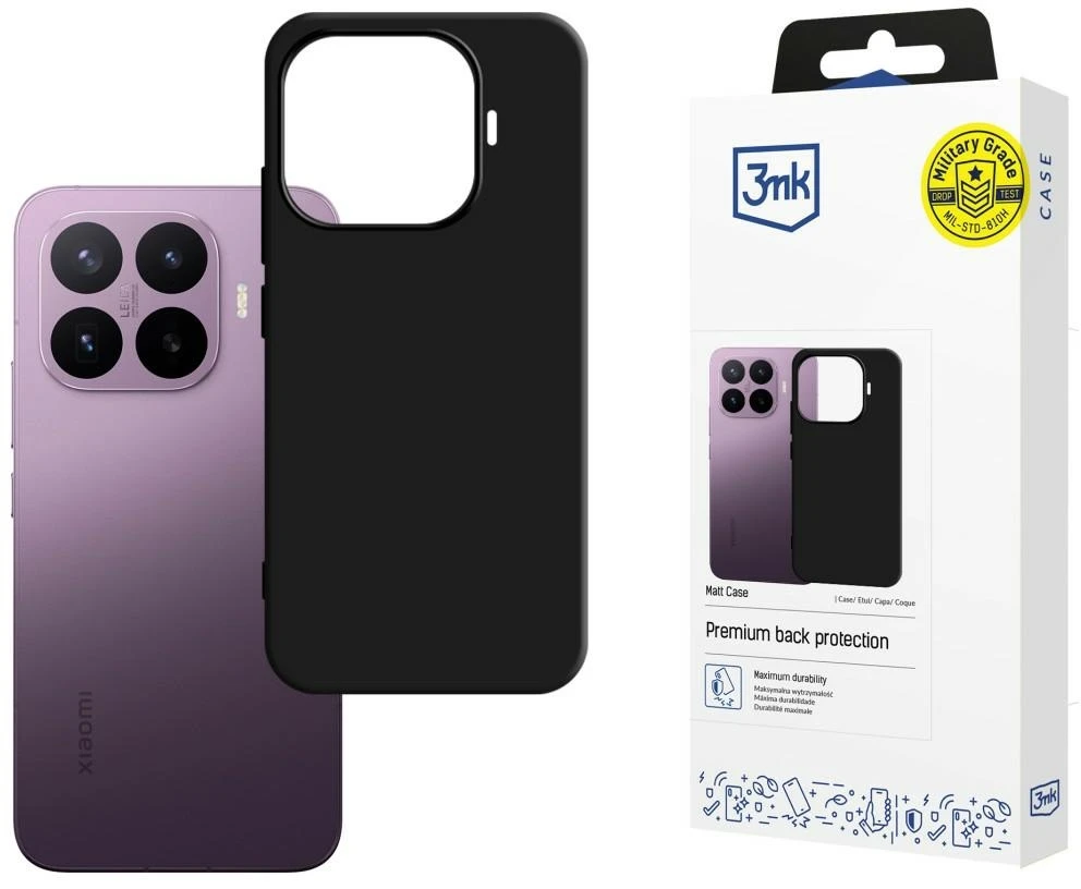 Dėklas 3mk Matt Case Xiaomi 17T Pro juodas