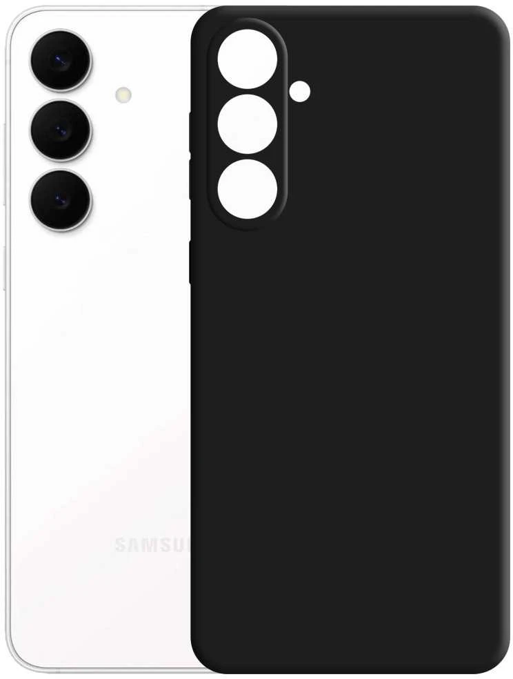 3mk matinis dėklas Pro, skirtas „Samsung Galaxy S25 FE“ - matinis juodas