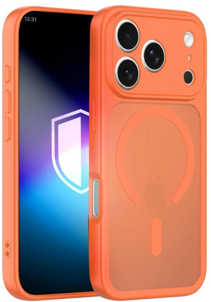 3mk Misty MagCase telefono dėklas iPhone 17 Pro Max / 18 Pro Max, oranžinis