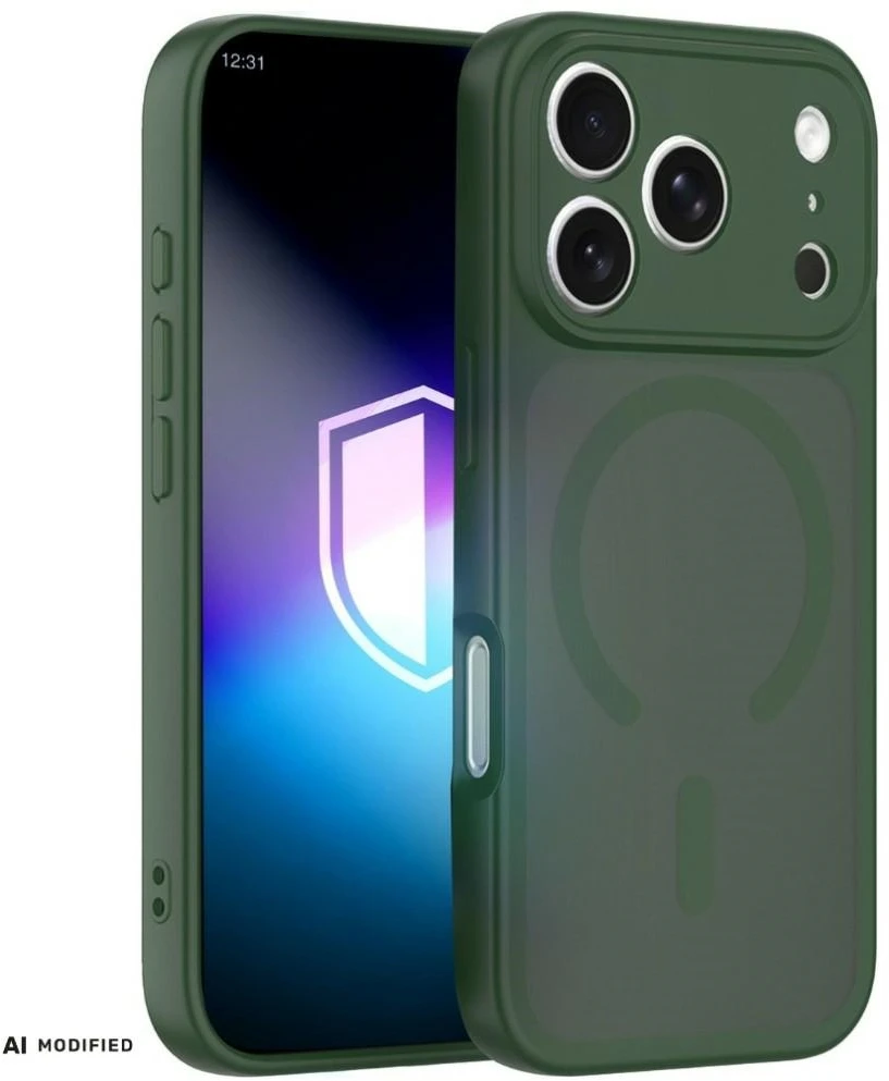 3mk Misty MagCase telefono dėklas su MagSafe palaikymu iPhone 17 Pro Max | iPhone 18 Pro Max žalias