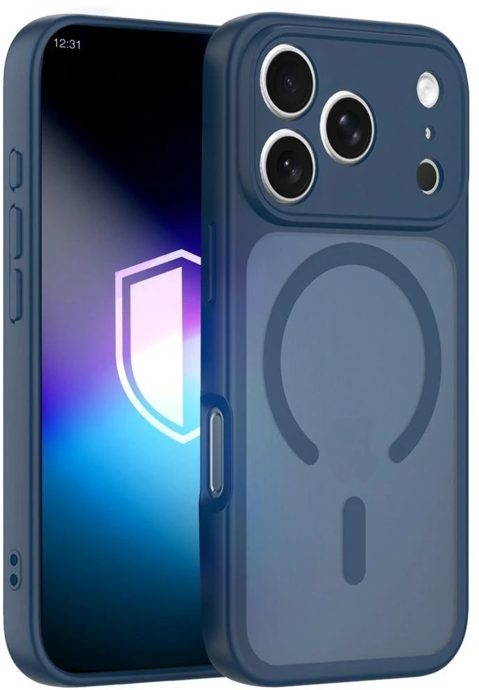 Dėklas 3MK Misty MagCase skirtas Apple iPhone 17 Pro Max / 18 Pro Max – Mėlyna
