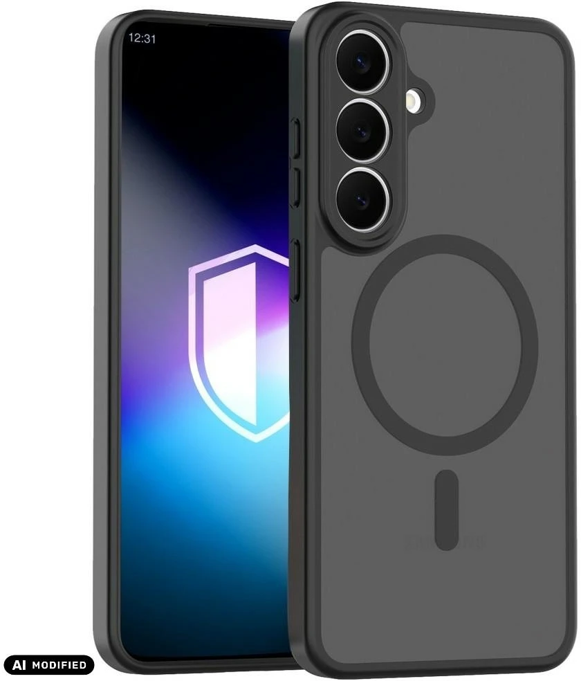 Dėklas 3mk Misty MagCase, skirta Samsung Galaxy S26 FE – Juoda