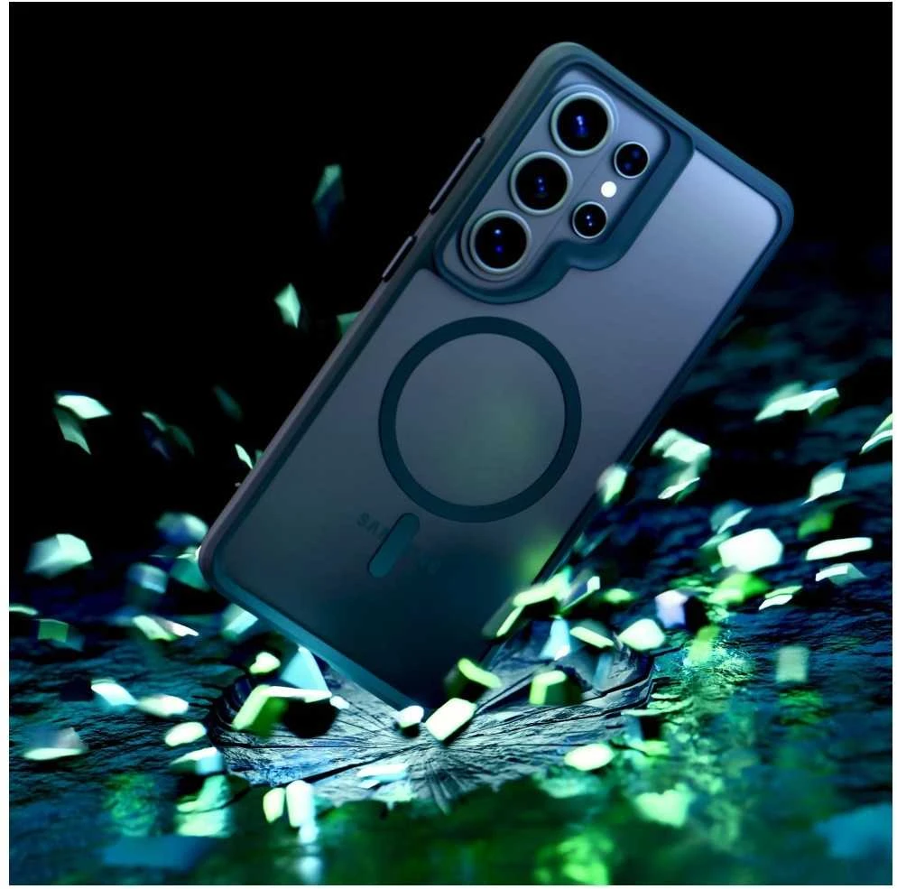Dėklas 3mk Satin Armor MagCase, skirtas Samsung Galaxy S26 Ultra - permatomas Juodas