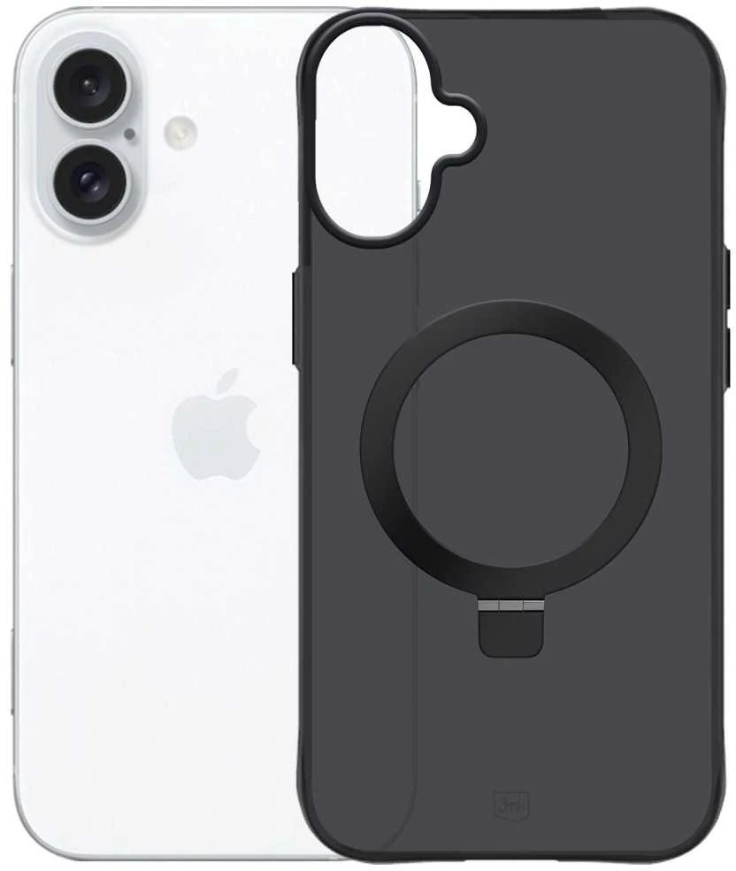 3Mk apsaugos 3mk dūminis dėklas su magnetu ir stovu iPhone 17 - juodas