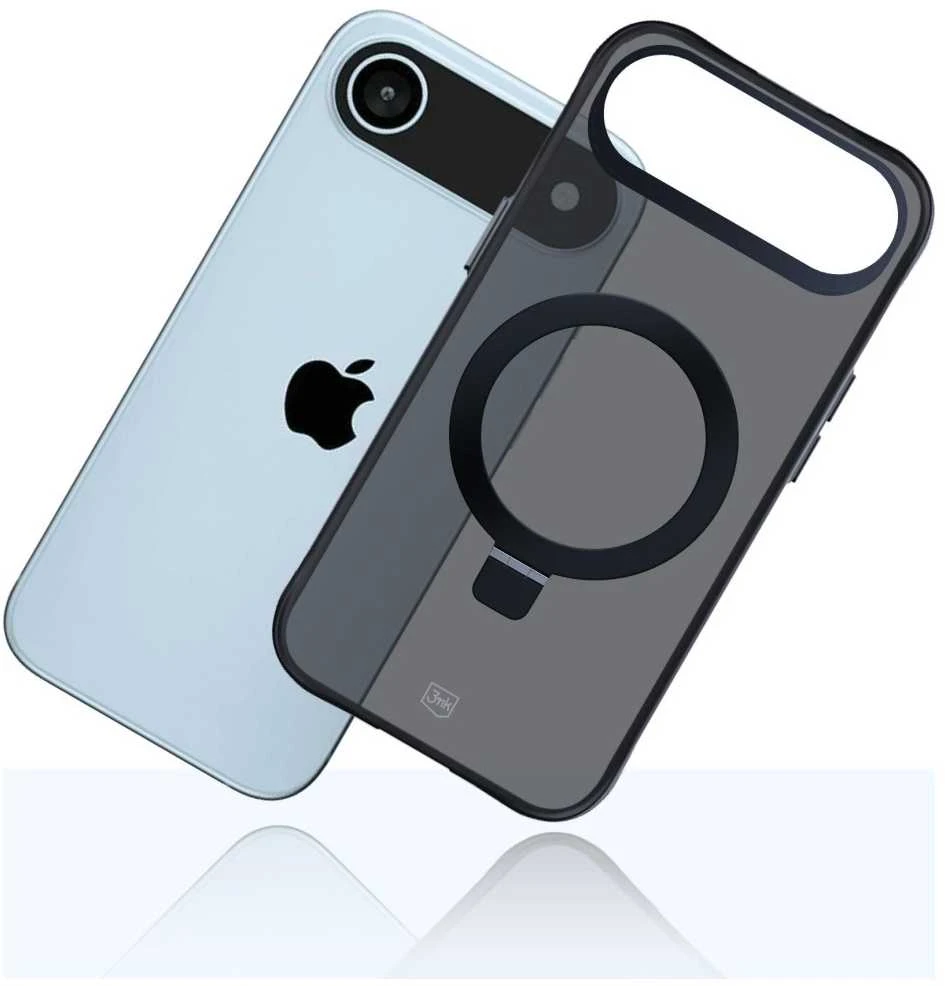3Mk apsauga 3mk dūminis dėklas su magnetu ir stovu iPhone Air - Juodas