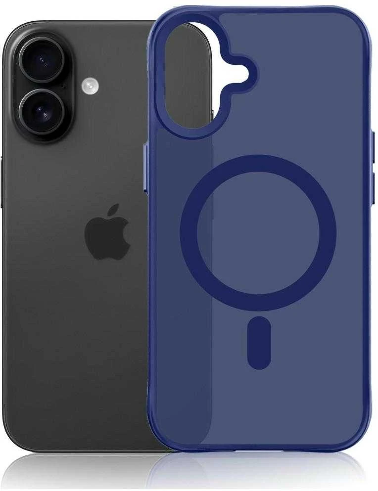 Dėklas 3Mk apsaugos 3mk dūmų spalvos „MagCase“, skirtas „iPhone 17“ – „Mėlyna-Translucent“