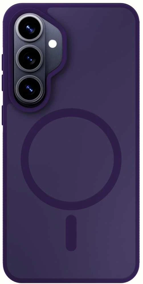 Dėklas 3MK Smoke MagCase do Samsung Galaxy S26+ violetinė