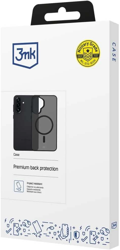 Dėklas 3MK Smoke MagCase do Samsung Galaxy A57 5G juoda