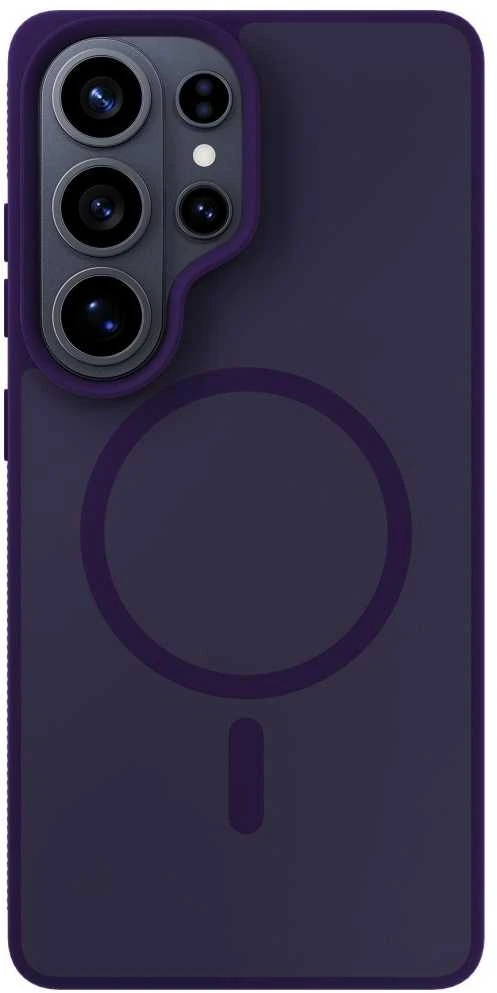 Dėklas telefonui MagSafe suderinamas, violetinis polikarbonatas 3mk Smoke MagCase