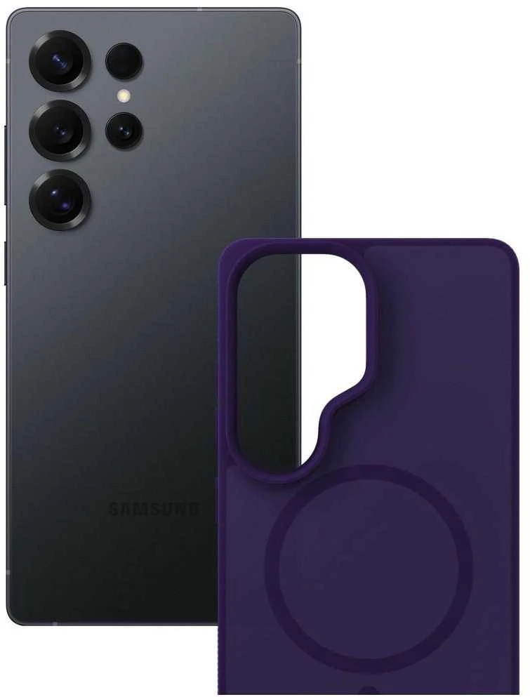 Dėklas Nezatříděno 3mk Smoke MagCase for Samsung Galaxy S25 Ultra - Violetinė-Translucent