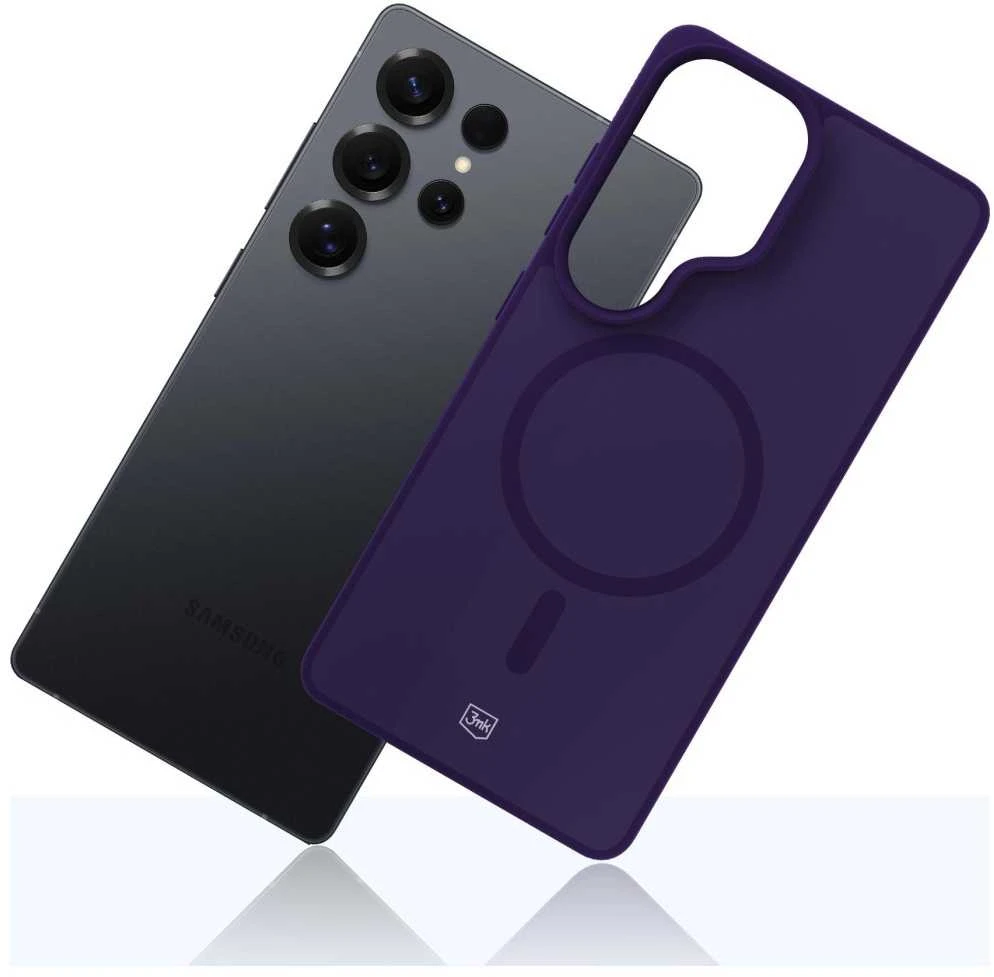 Dėklas Nezatříděno 3mk Smoke MagCase for Samsung Galaxy S25 Ultra - Violetinė-Translucent