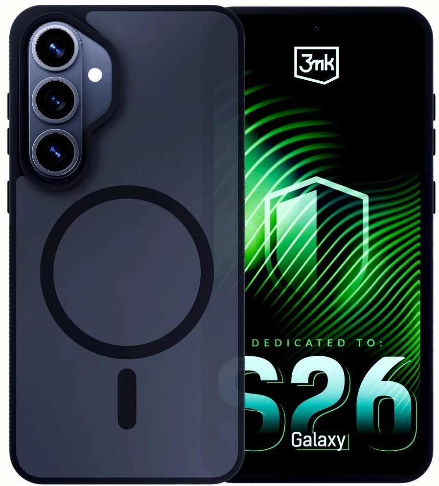 Dėklas 3mk „Smoke MagCase“, skirtas „Samsung Galaxy S26“ – pilkas