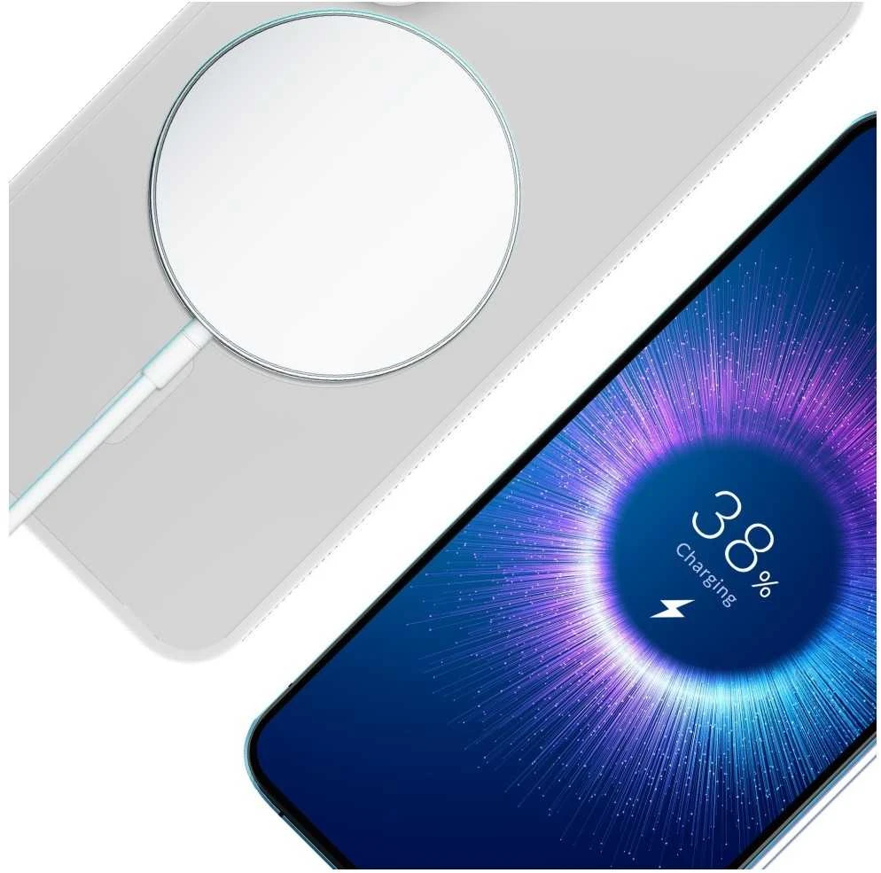 Dėklas 3mk dūminis „MagCase“, skirtas „Samsung Galaxy S25“ - baltas-skaidrus