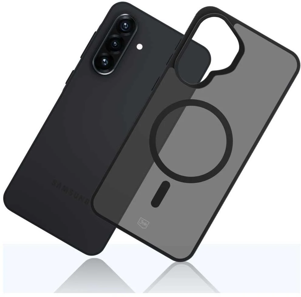 Dėklas 3MK Smoke MagCase do Samsung Galaxy A57 5G juoda