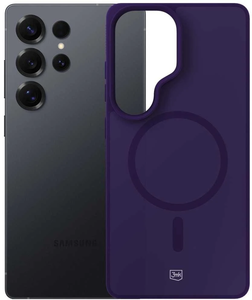 Dėklas Nezatříděno 3mk Smoke MagCase for Samsung Galaxy S25 Ultra - Violetinė-Translucent