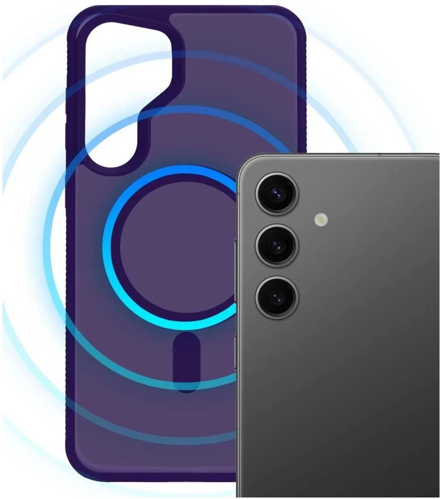 Dėklas 3mk Samsung Galaxy S25 - Smoke MagCase Violetinė