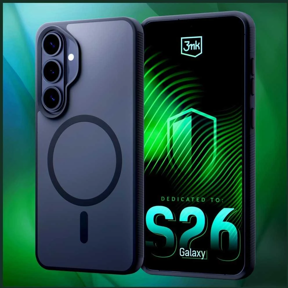 Dėklas 3mk „Smoke MagCase“, skirtas „Samsung Galaxy S26“ – pilkas