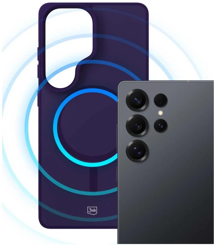 Dėklas Nezatříděno 3mk Smoke MagCase for Samsung Galaxy S25 Ultra - Violetinė-Translucent