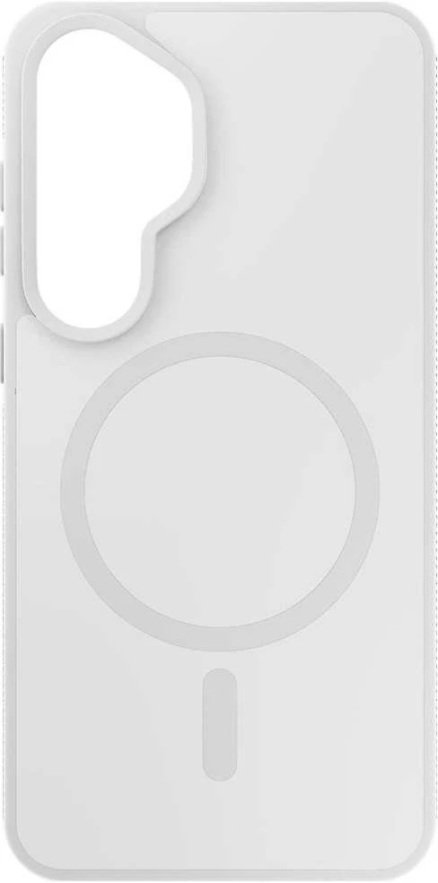 Dėklas 3mk dūminis „MagCase“, skirtas „Samsung Galaxy S25“ - baltas-skaidrus