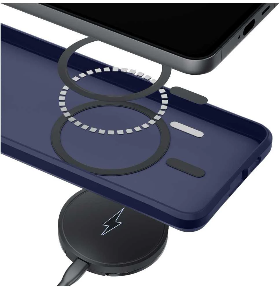 Dėklas 3MK Smoke MagCase do Samsung Galaxy S26 mėlyna