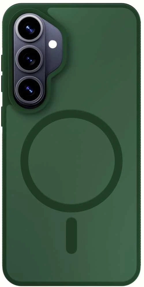 Dėklas 3MK Smoke MagCase do Samsung Galaxy S26 žalia