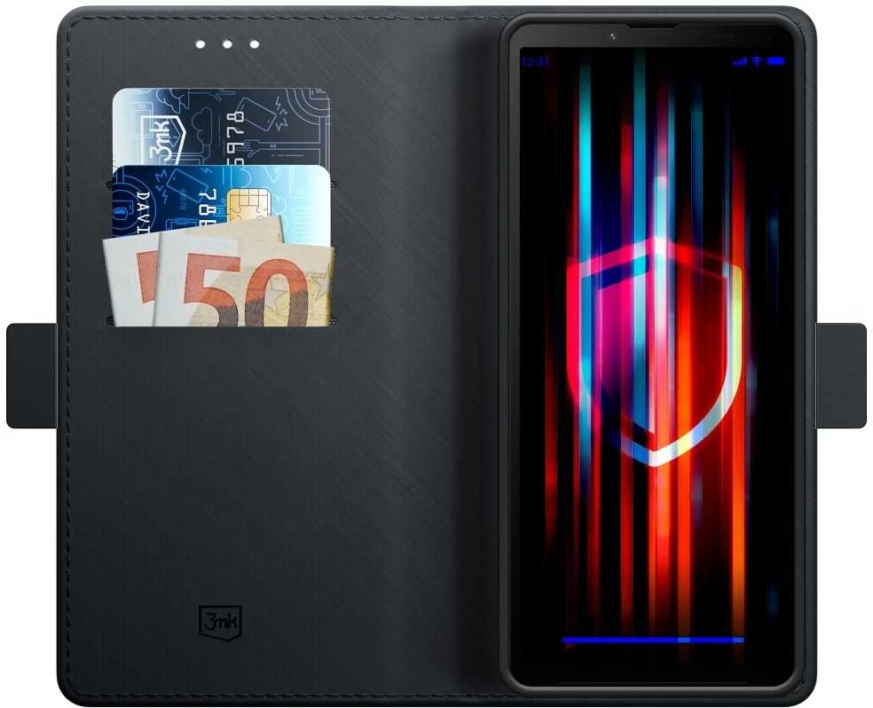 3mk Wallet Sony Xperia 10 V - dėklas telefonui juodos spalvos