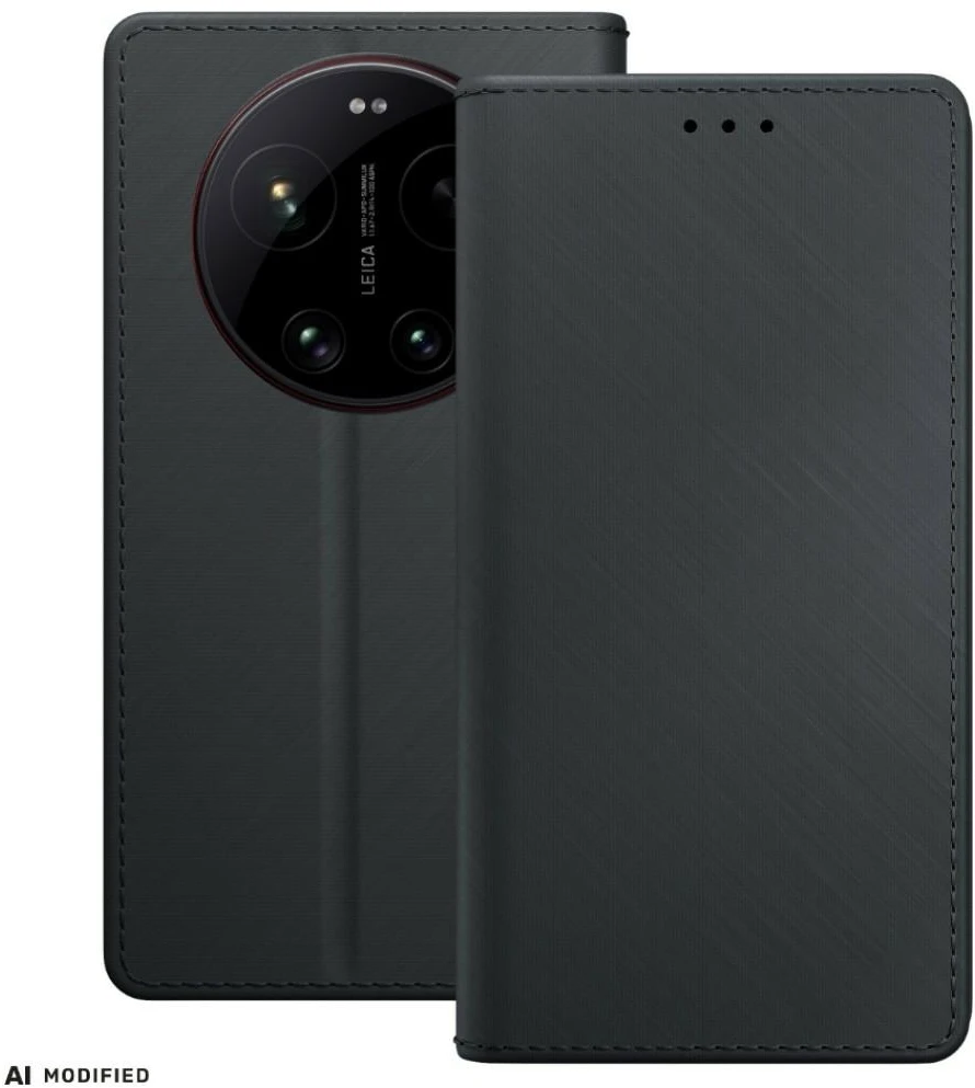 Dėklas 3mk Wallet Case for Xiaomi 17 Ultra - Juodas