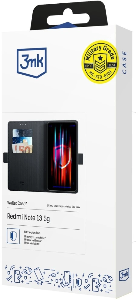 Dėklas 3mk Wallet Case Xiaomi 17T juodas