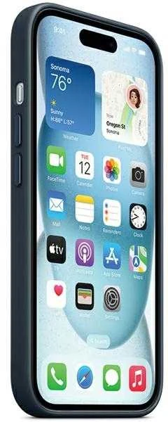 iPhone 15 Plus FineWoven dėklas su MagSafe - Ramiojo vandenyno mėlyna (Pacific Blue)