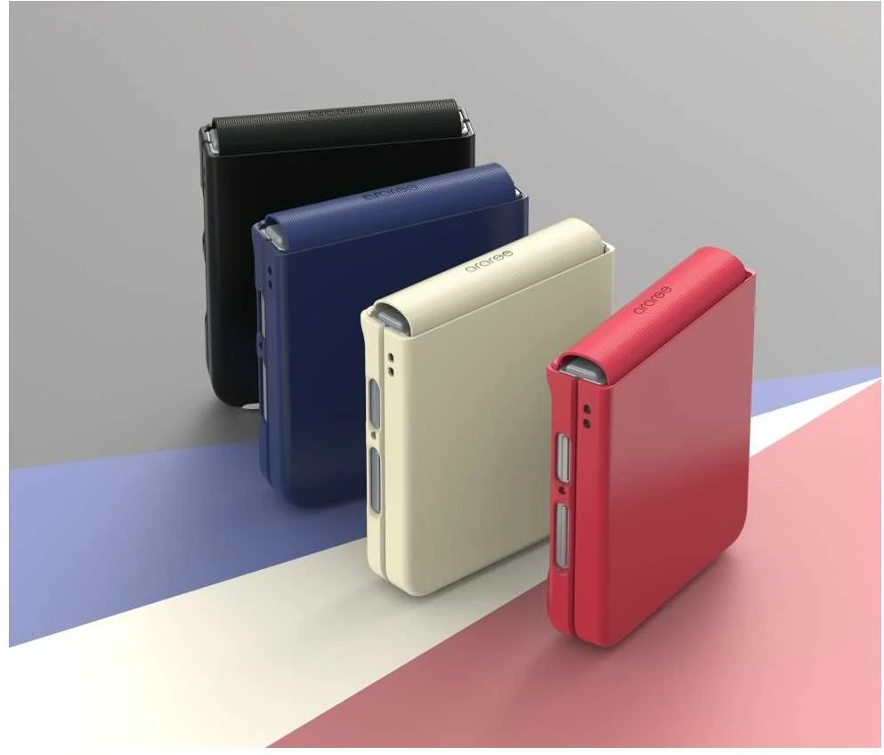 Dėklas Araree Aero Flex do Samsung Galaxy Z Flip7 kreminė