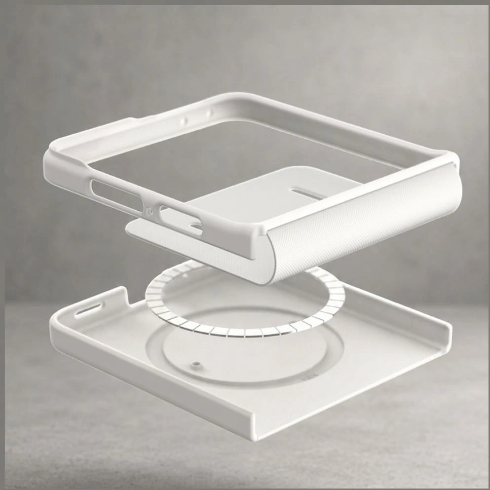 Dėklas Araree Aero Flex M MagSafe Qi2 do Samsung Galaxy Z Flip8 kreminė
