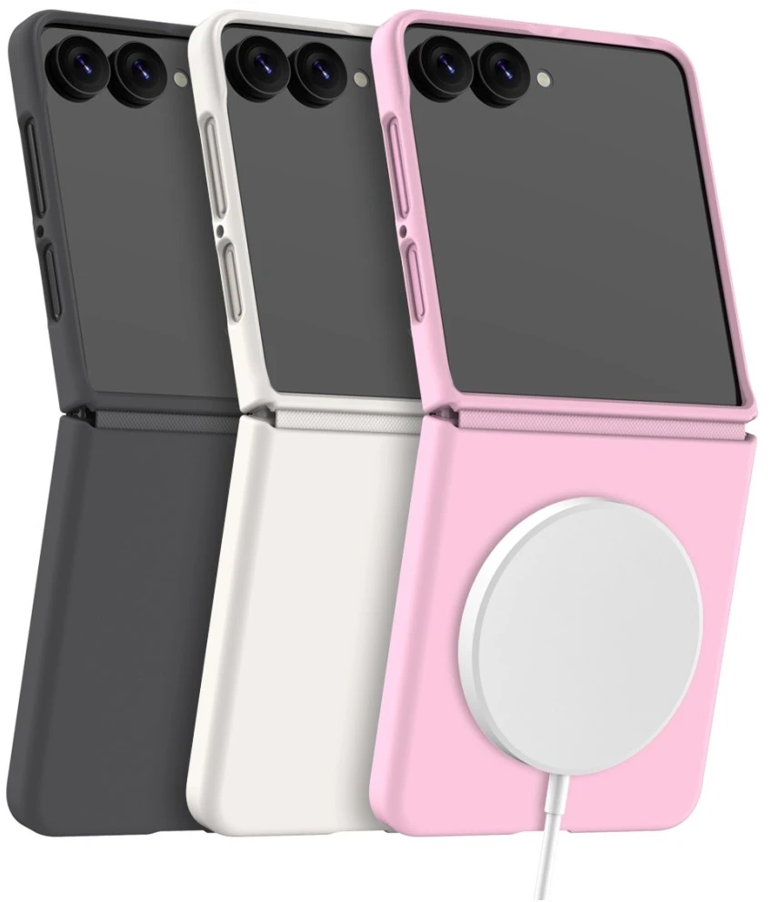 „Araree Aero Flex M MagSafe Qi2“ dėklas, skirtas „Samsung Galaxy Z Flip8“, rožinis