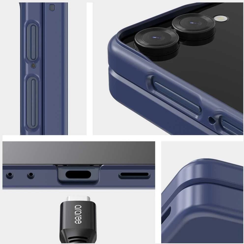 Dėklas Araree Aero Flex M MagSafe Qi2 do Samsung Galaxy Z Flip7 rožinė