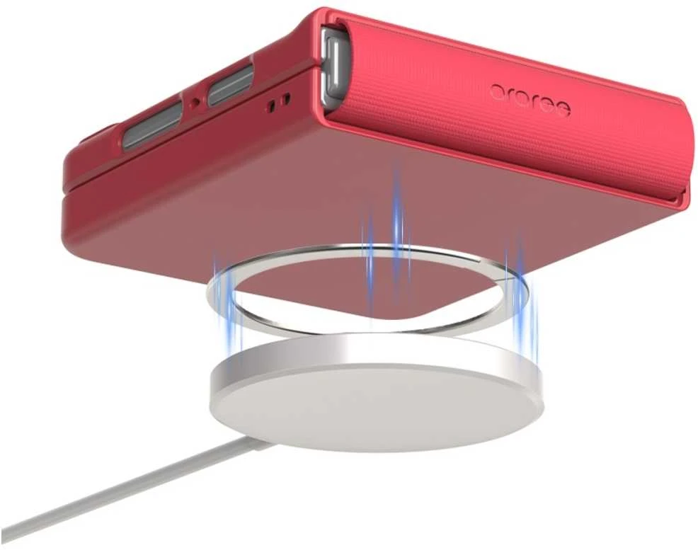Dėklas Araree Aero Flex M MagSafe Qi2 do Samsung Galaxy Z Flip7 rožinė