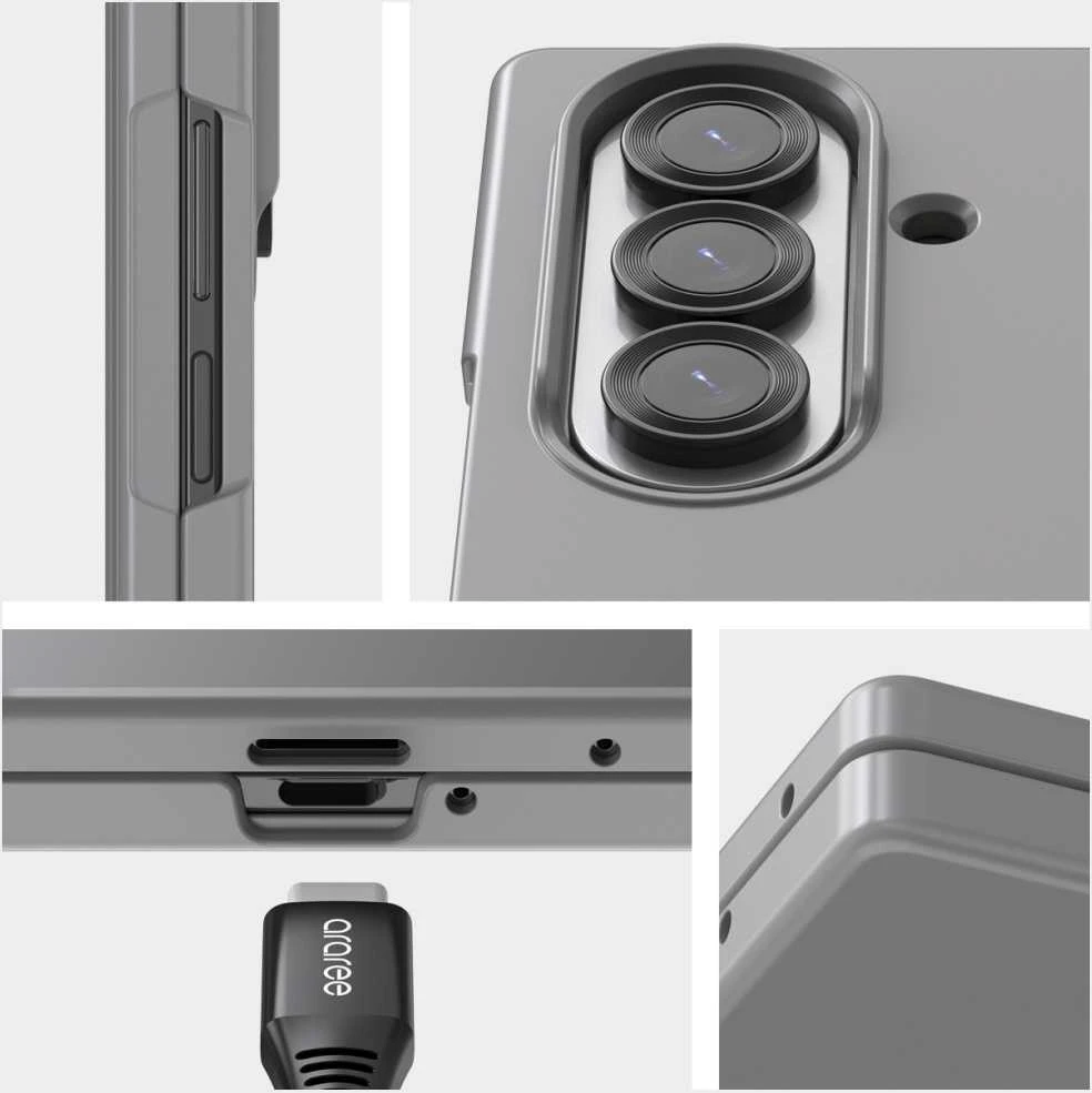 Dėklas Araree Aero Flex M MagSafe Qi2 do Samsung Galaxy Z Fold7 juoda