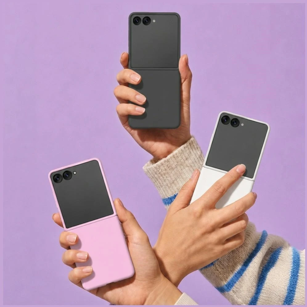 „Araree Aero Flex M MagSafe Qi2“ dėklas, skirtas „Samsung Galaxy Z Flip8“, rožinis
