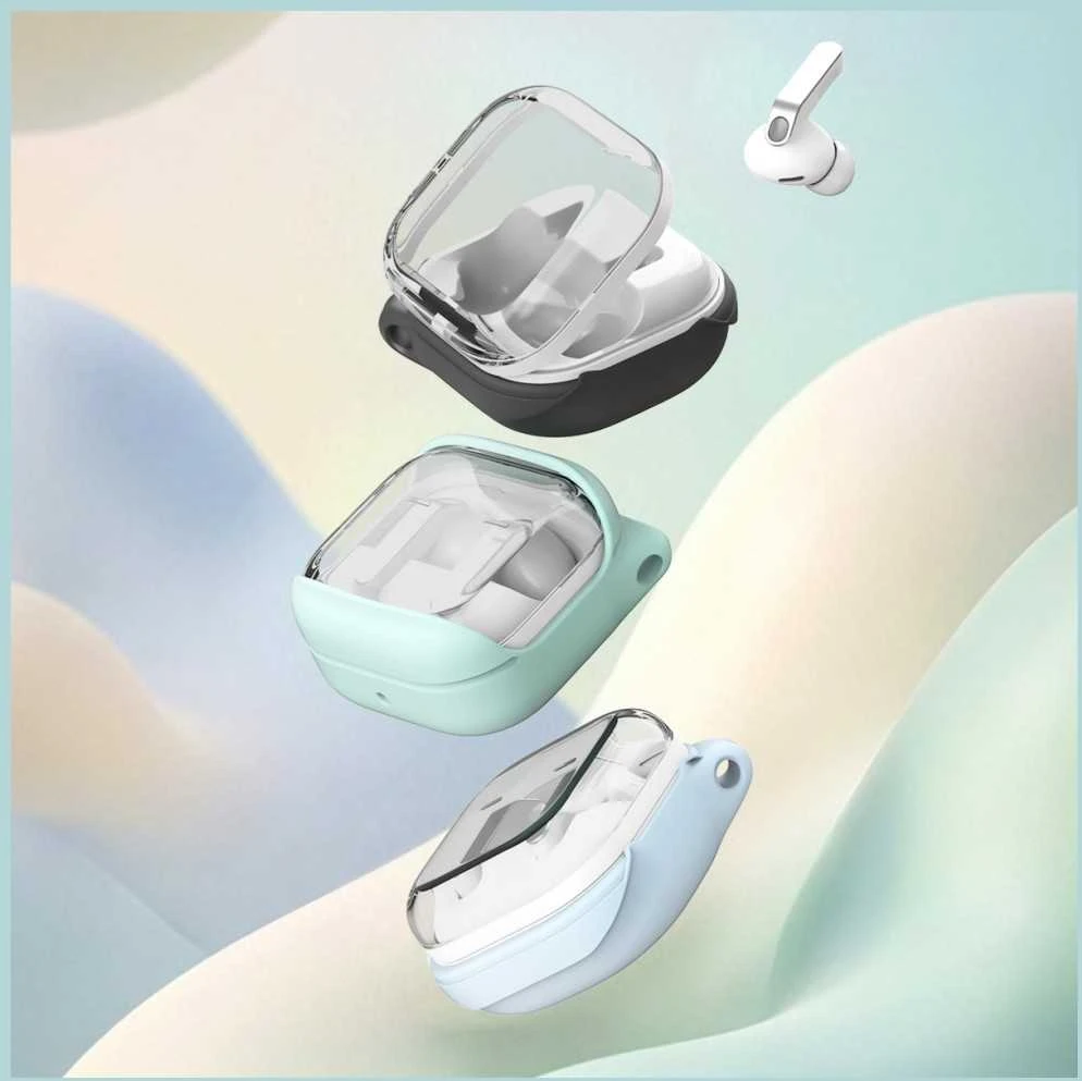 Araree pupelių dėklas, skirtas „Samsung Galaxy Buds 4“ / „Buds 4 Pro“, juodas