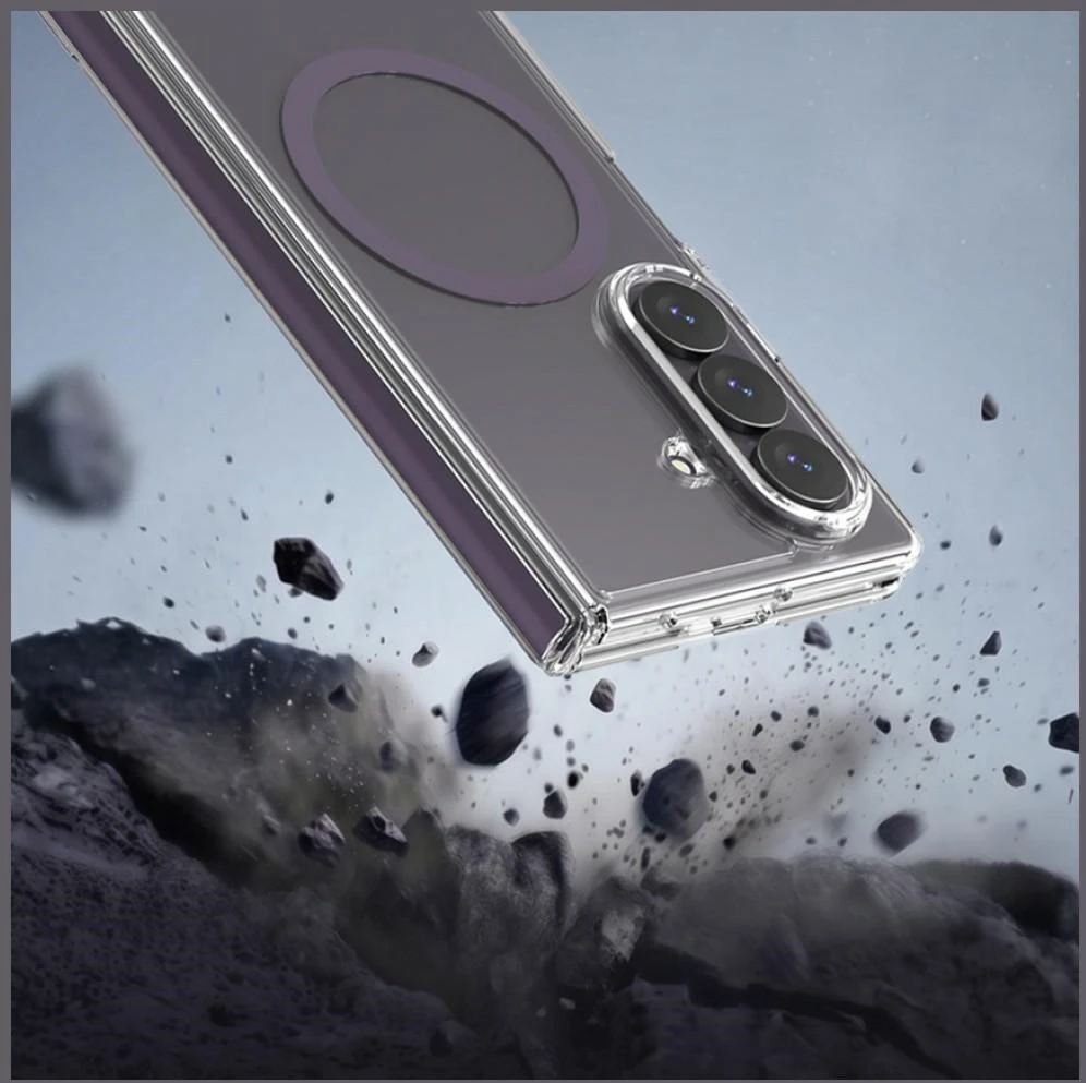 Dėklas Araree Duple 360 M MagSafe Qi2 do Samsung Galaxy Z Fold8 Ultra violetinė