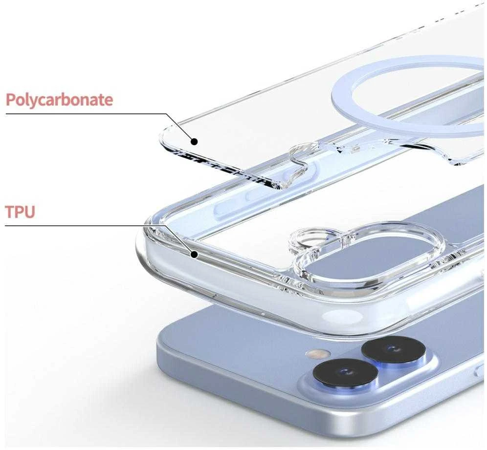 Dėklas Araree Duple M Air MagSafe do iPhone 17 mėlyna
