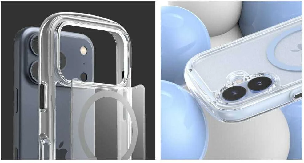 Dėklas Araree Duple M Air MagSafe do iPhone 17 mėlyna