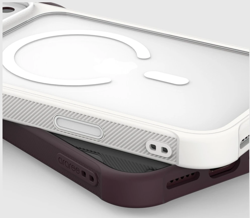 Dėklas Araree Duple M Armor MagSafe do iPhone 18 Pro Max / 17 Pro Max balta