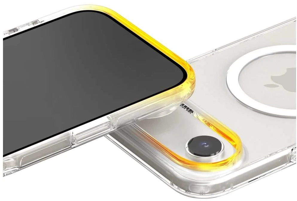 Araree Dvigubas M dydžio „MagSafe“ dėklas, skirtas „iPhone 17 Air“, permatomas