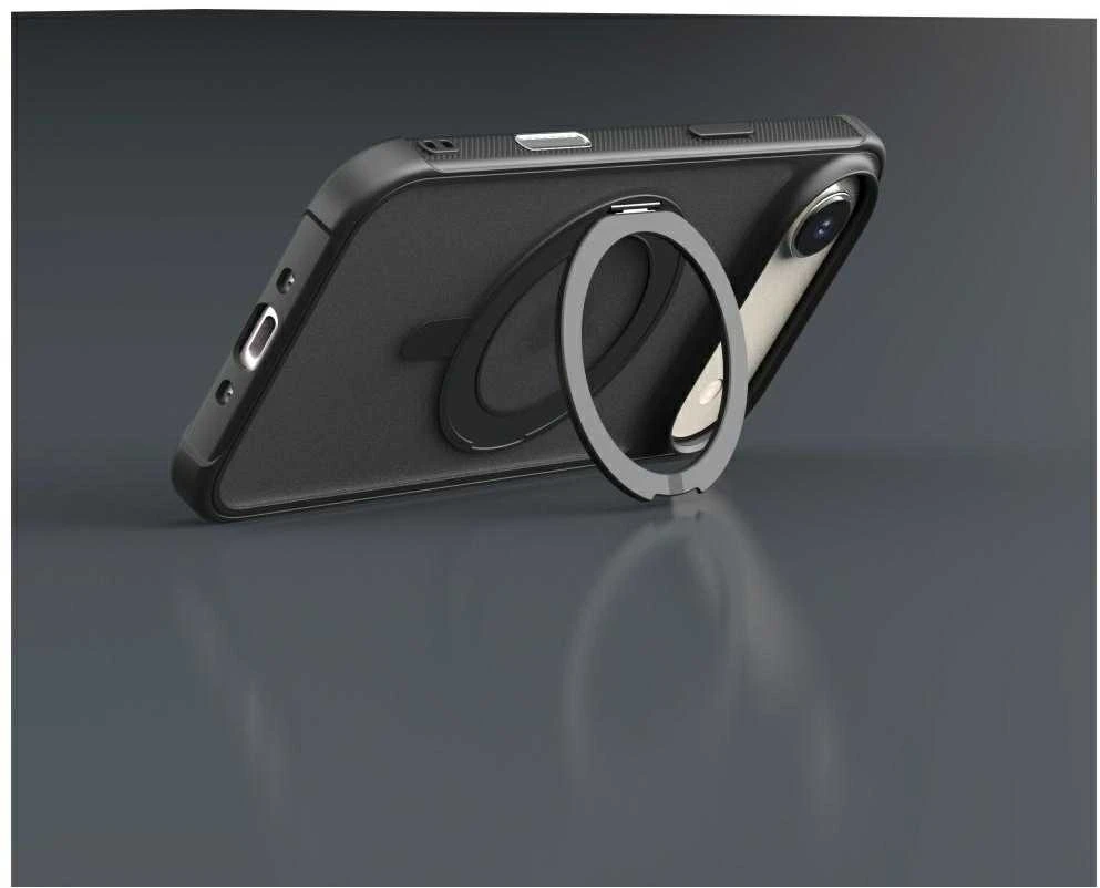 Dėklas Araree Duple M Stand MagSafe do iPhone Air juoda