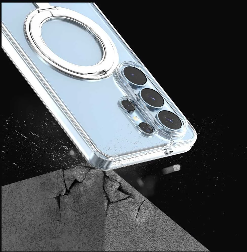 Araree dvigubas M stovas „MagSafe“ dėklas, skirtas „Samsung Galaxy S26 Ultra“, permatomas