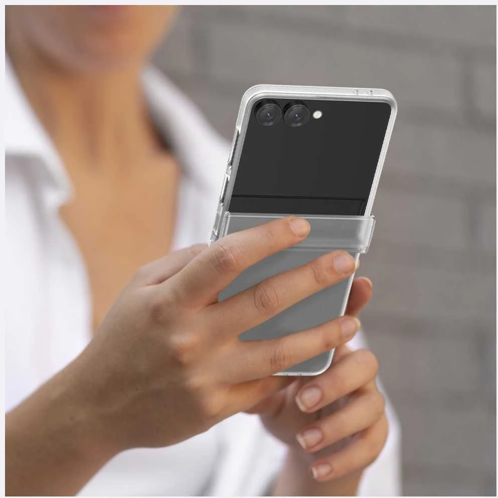 Dėklas Araree Nukin 360 do Samsung Galaxy Z Flip7 permatomas