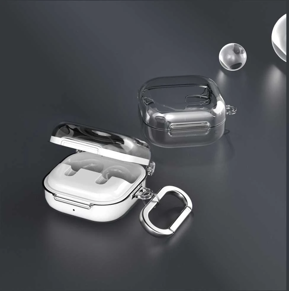 Dėklas Araree Nukin do Samsung Galaxy Buds 4 / Buds 4 Pro permatomas